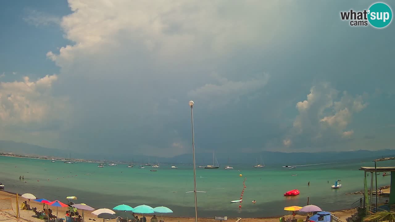 Webcam Cagliari Windsurf Club – Playa del Poetto en directo