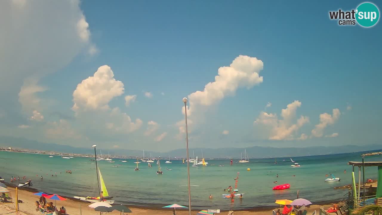 Webcam Cagliari Windsurf Club – Playa del Poetto en directo