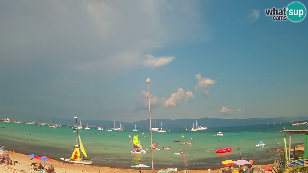 Web kamera Cagliari Windsurf Club – Poetto plaža uživo