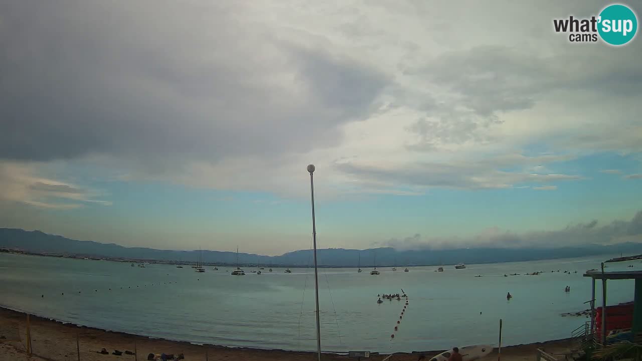 Web kamera Cagliari Windsurf Club – Poetto plaža uživo