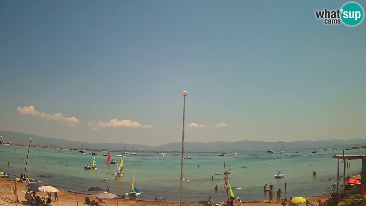 Webcam Cagliari Windsurf Club – Spiaggia del Poetto in diretta