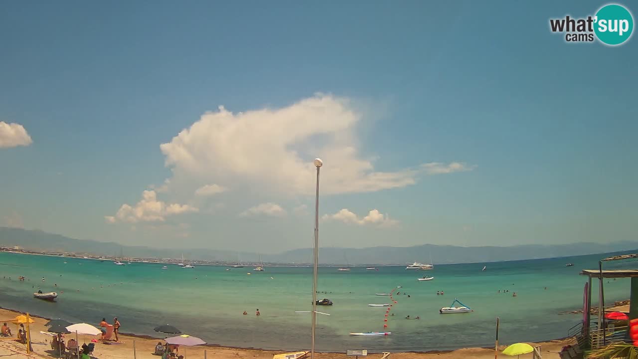 Webcam Cagliari Windsurf Club – Spiaggia del Poetto in diretta