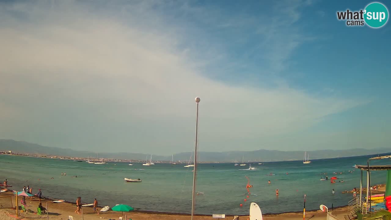 Webcam Cagliari Windsurf Club – Plage du Poetto en direct
