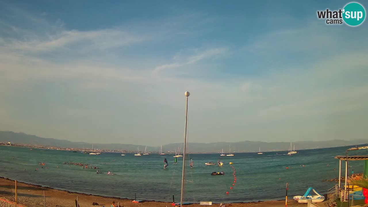 Webcam Cagliari Windsurf Club – Plage du Poetto en direct