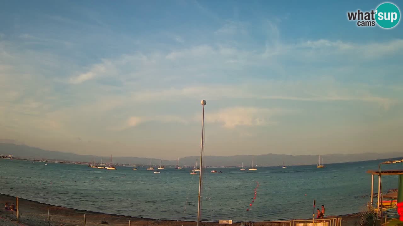 Web kamera Cagliari Windsurf Club – Poetto plaža uživo