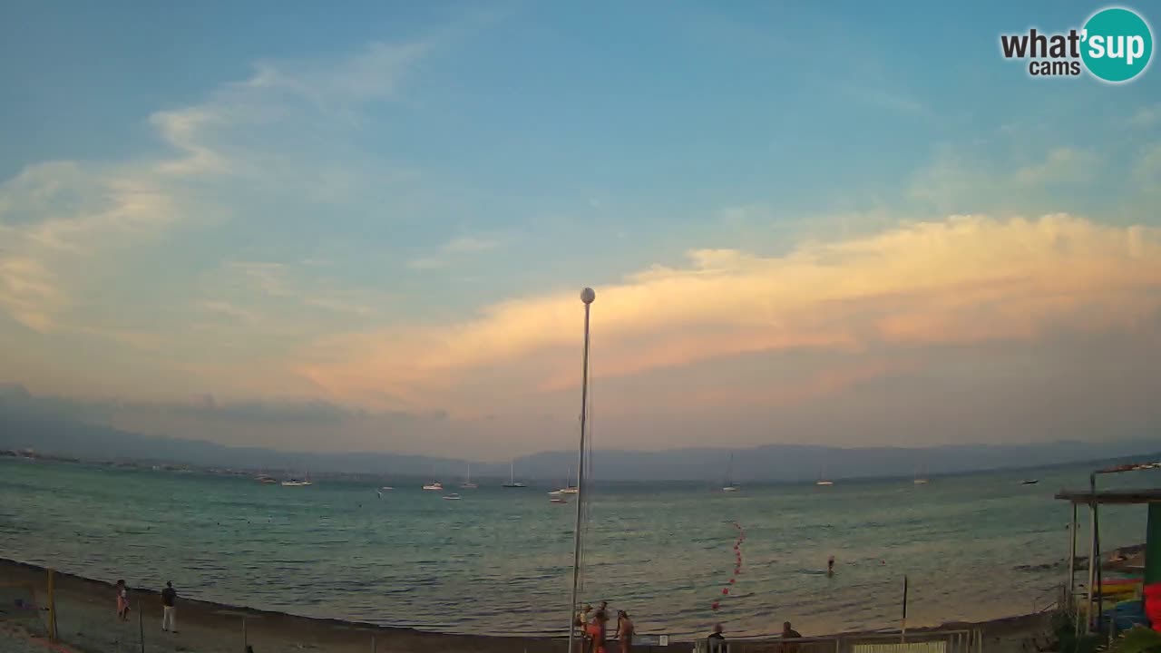 Webcam Cagliari Windsurf Club – Playa del Poetto en directo