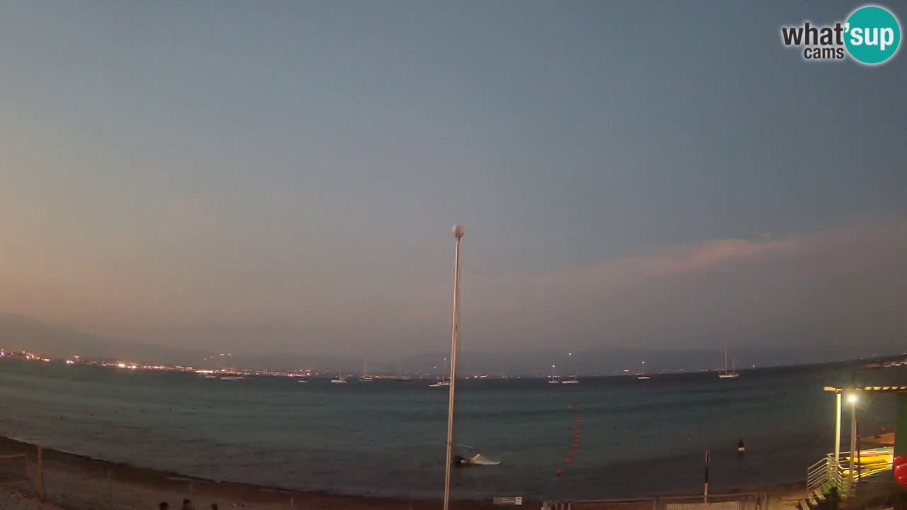 Web kamera Cagliari Windsurf Club – Poetto plaža uživo