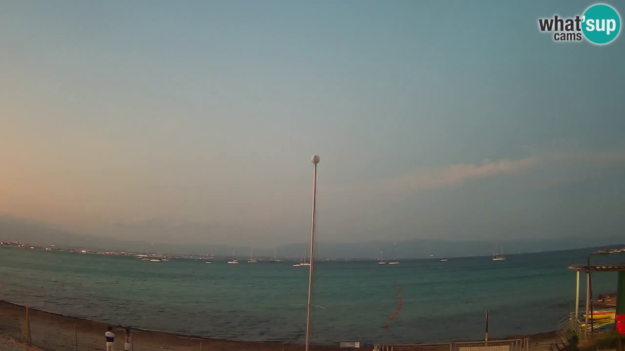 Web kamera Cagliari Windsurf Club – Poetto plaža uživo