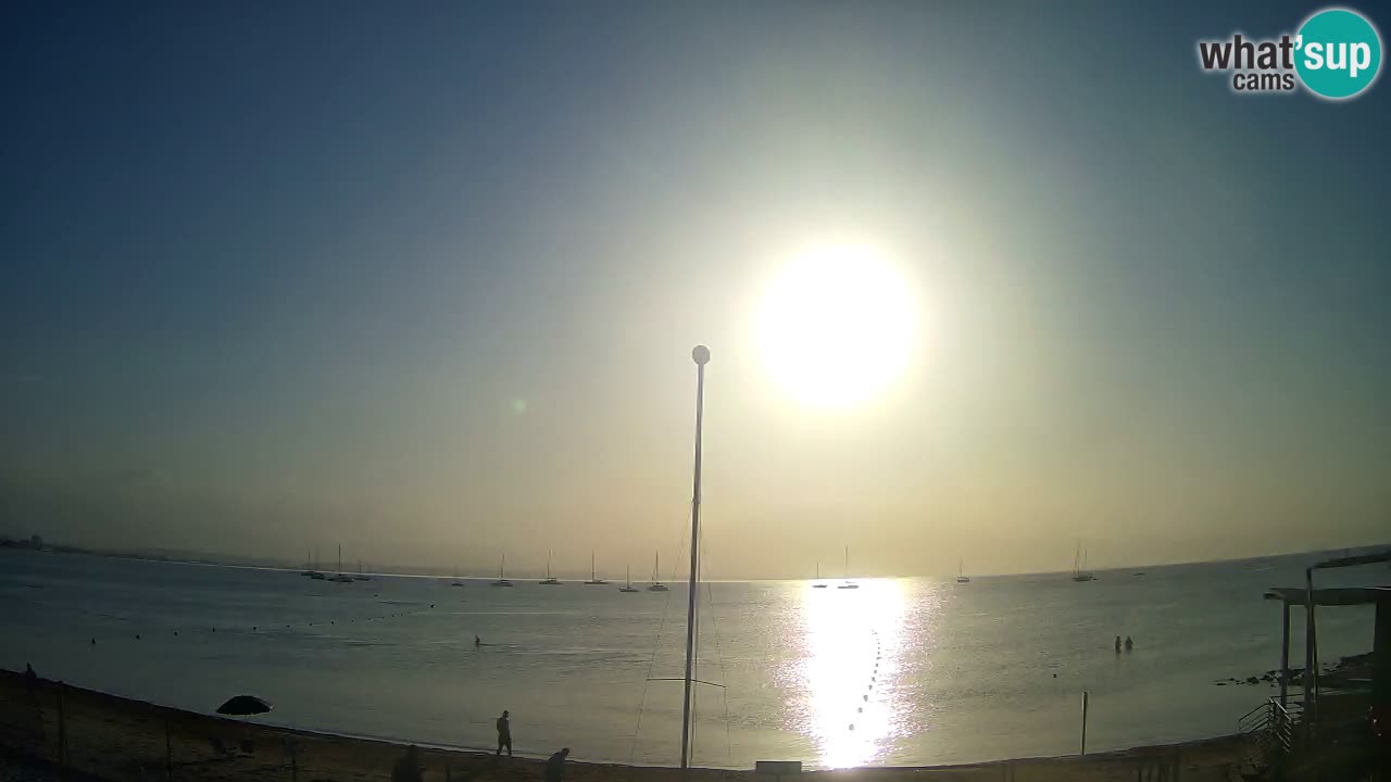 Webcam Cagliari Windsurf Club – Playa del Poetto en directo