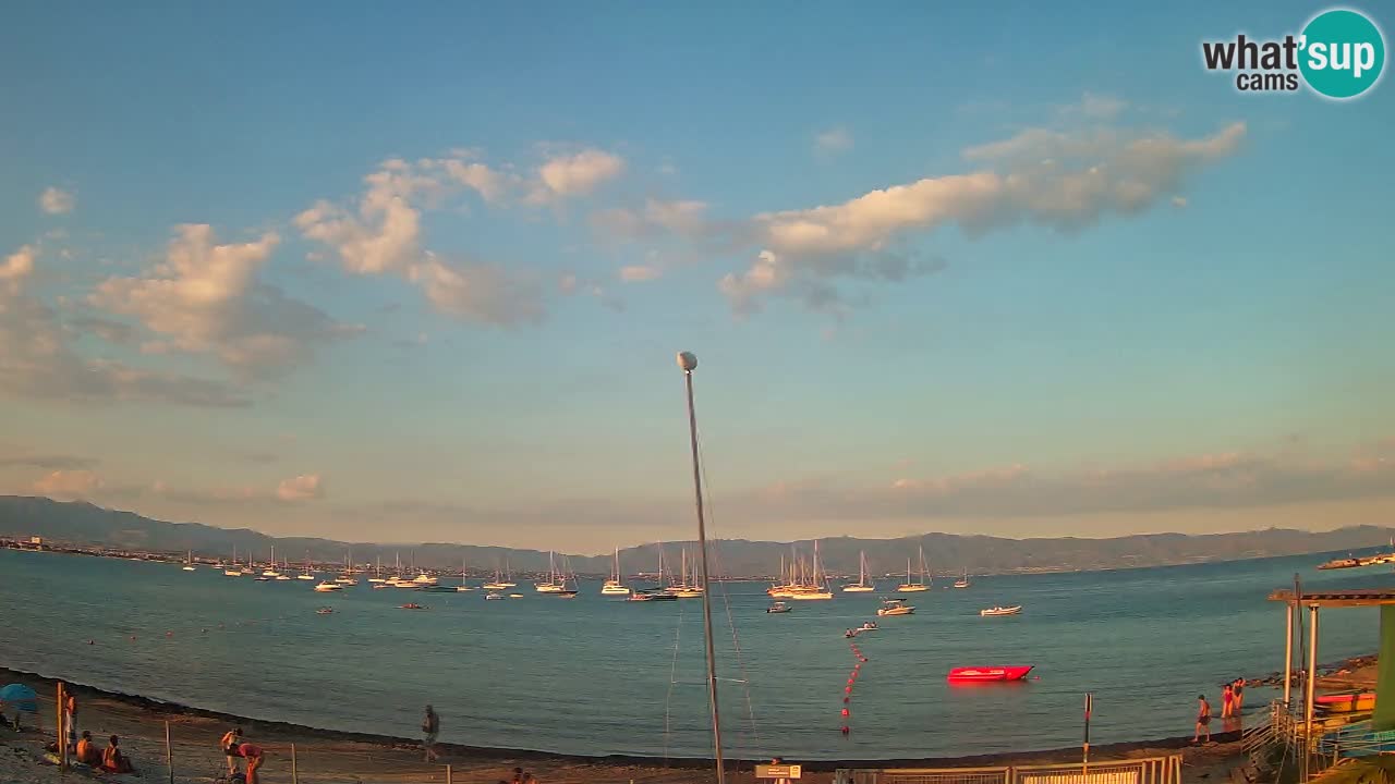 Webcam Cagliari Windsurf Club – Plage du Poetto en direct