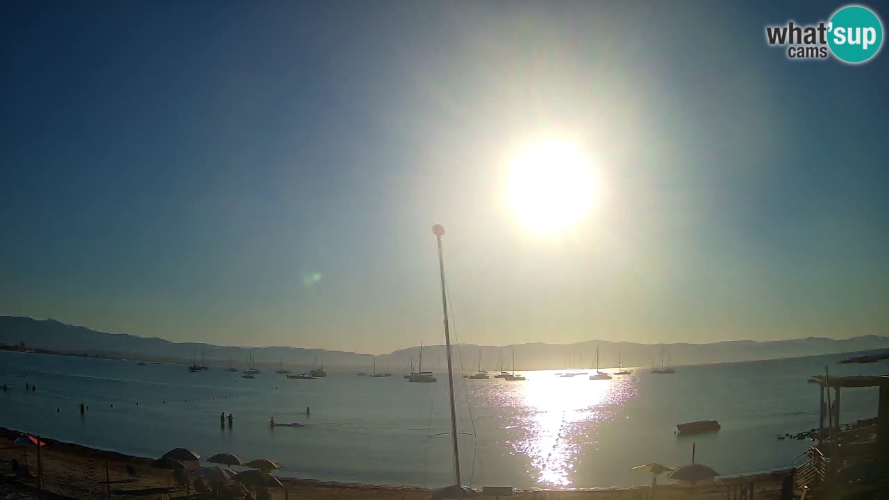 Webcam Cagliari Windsurf Club – Playa del Poetto en directo