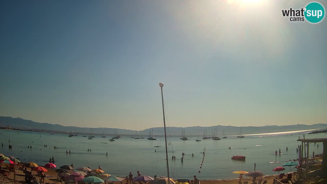 Webcam Cagliari Windsurf Club – Playa del Poetto en directo