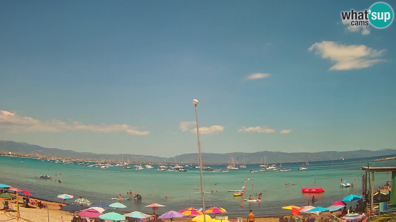 Webcam Cagliari Windsurf Club – Playa del Poetto en directo
