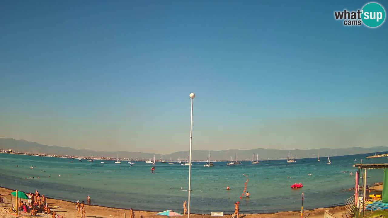 Webcam Cagliari Windsurf Club – Plage du Poetto en direct