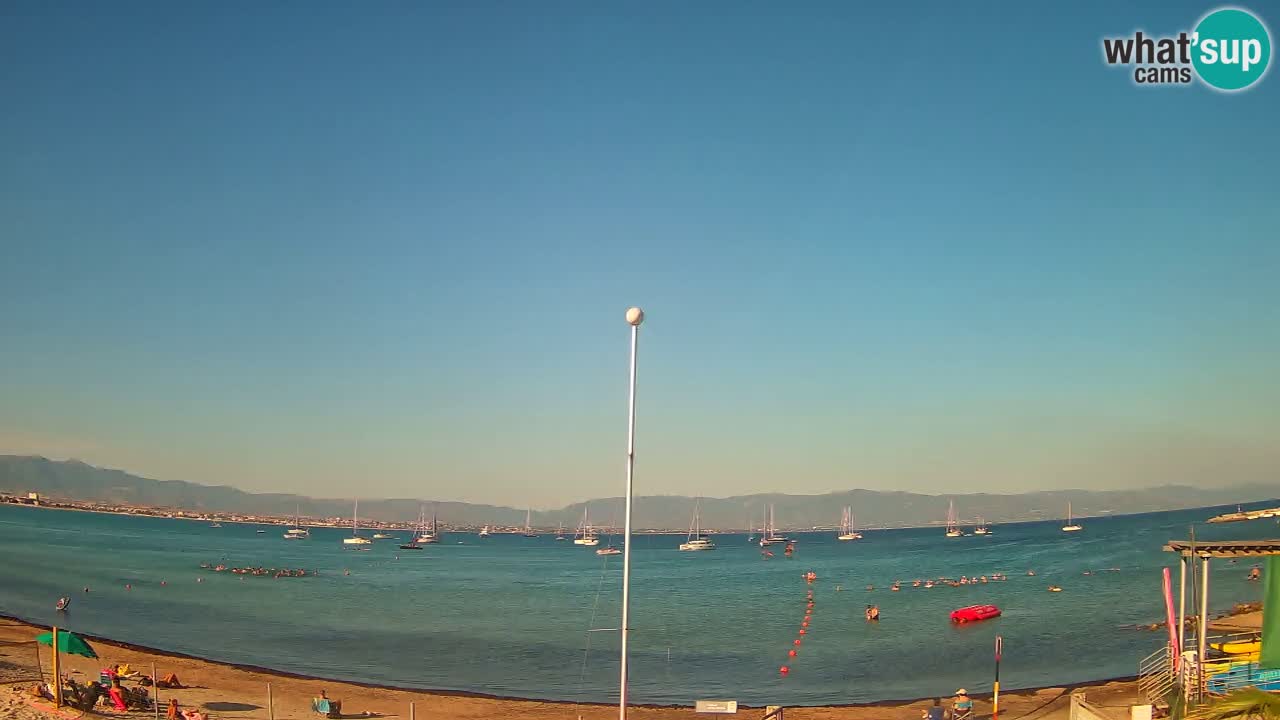 Webcam Cagliari Windsurf Club – Liveblick vom Poetto Strand