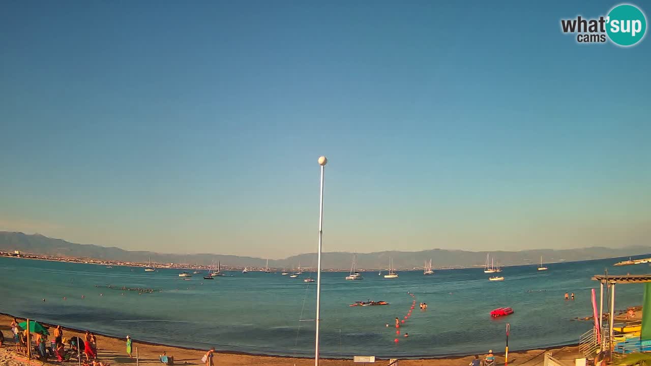 Webcam Cagliari Windsurf Club – Plage du Poetto en direct