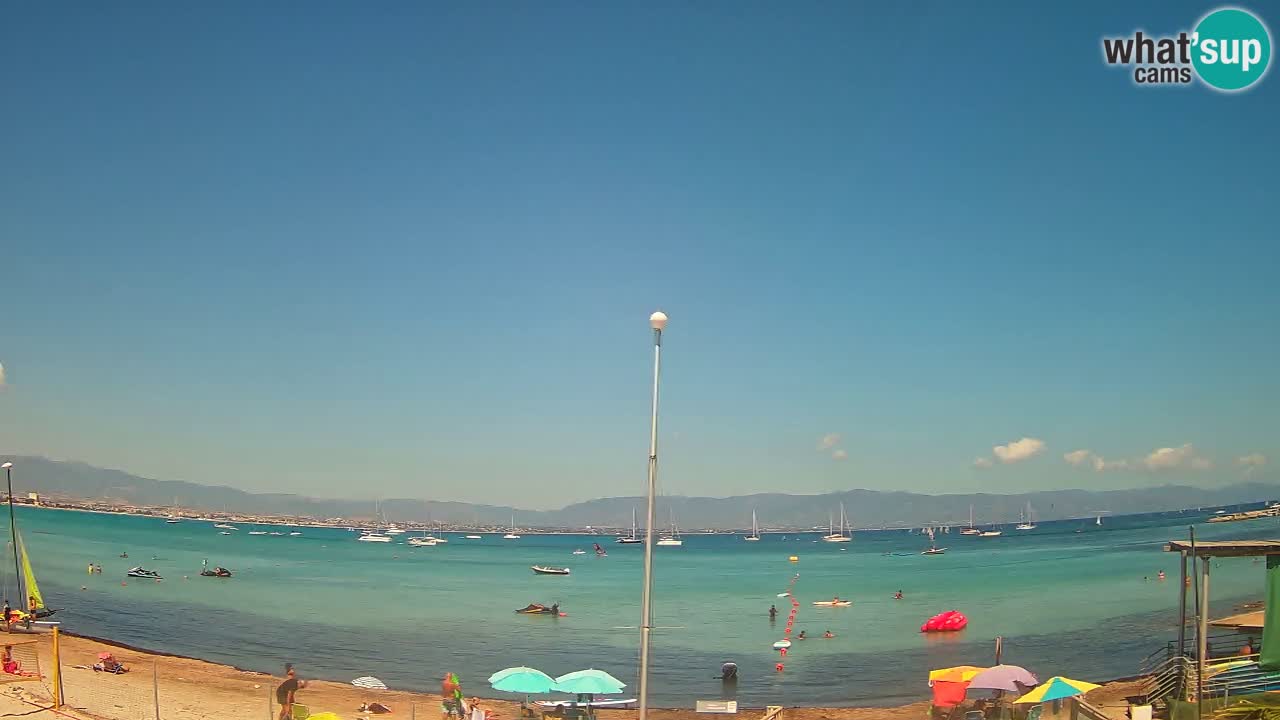 Web kamera Cagliari Windsurf Club – Poetto plaža uživo