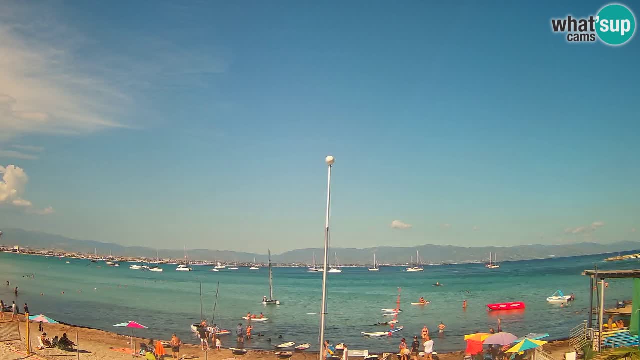 Webcam Cagliari Windsurf Club – Liveblick vom Poetto Strand