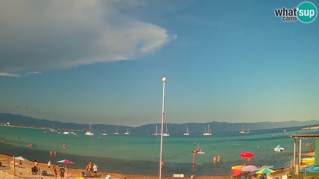 Web kamera Cagliari Windsurf Club – Poetto plaža uživo