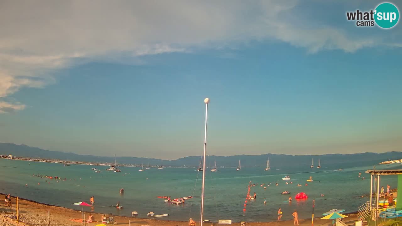 Webcam Cagliari Windsurf Club – Liveblick vom Poetto Strand