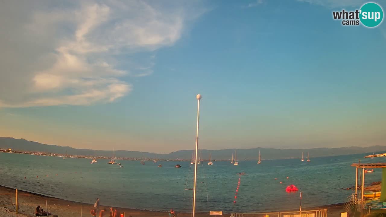 Webcam Cagliari Windsurf Club – Liveblick vom Poetto Strand