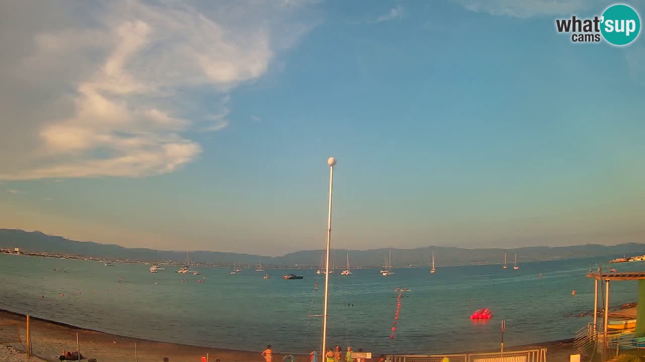 Webcam Cagliari Windsurf Club – Liveblick vom Poetto Strand