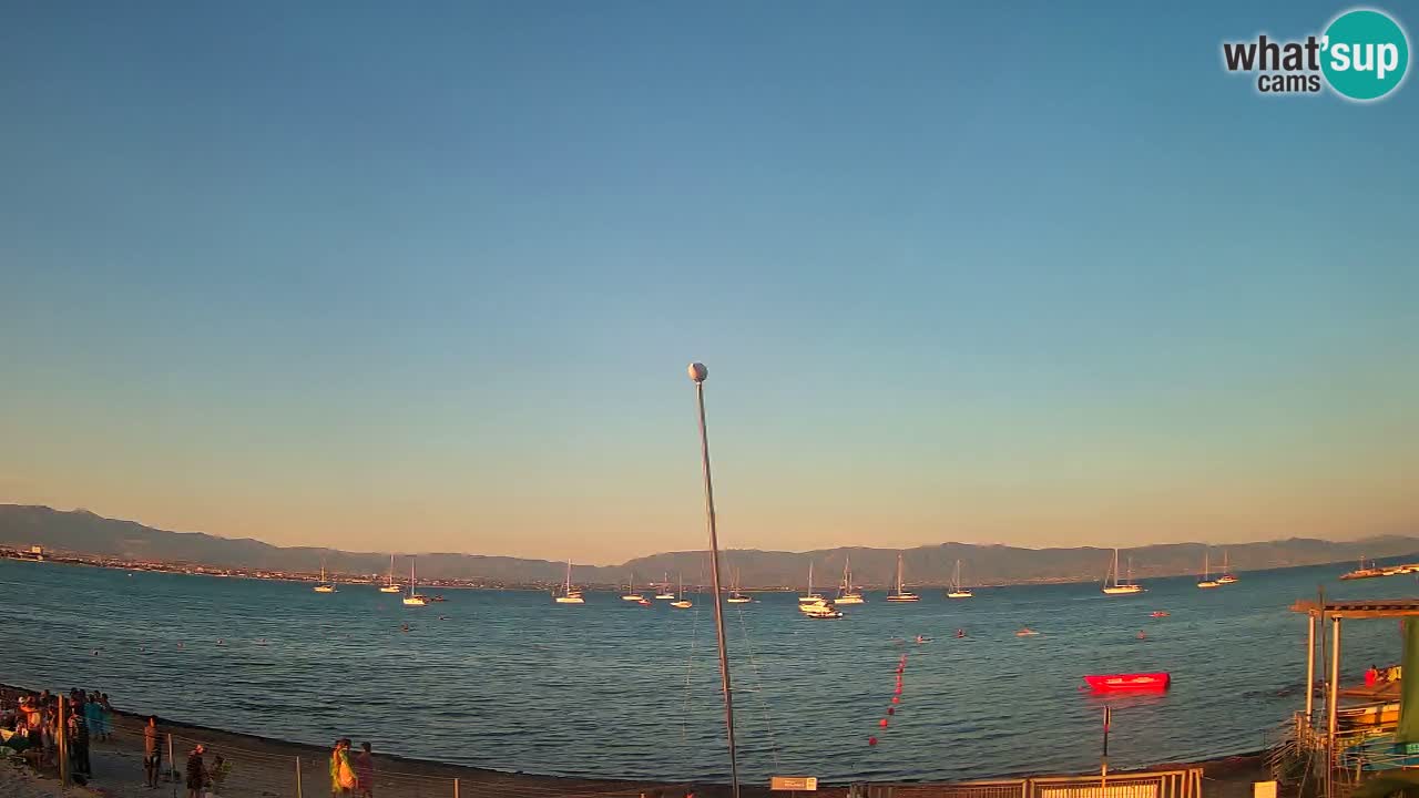 Webcam Cagliari Windsurf Club – Spiaggia del Poetto in diretta
