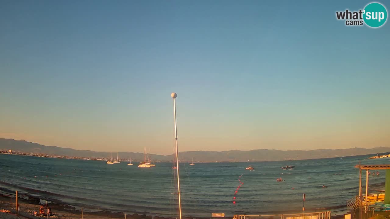 Webcam Cagliari Windsurf Club – Spiaggia del Poetto in diretta