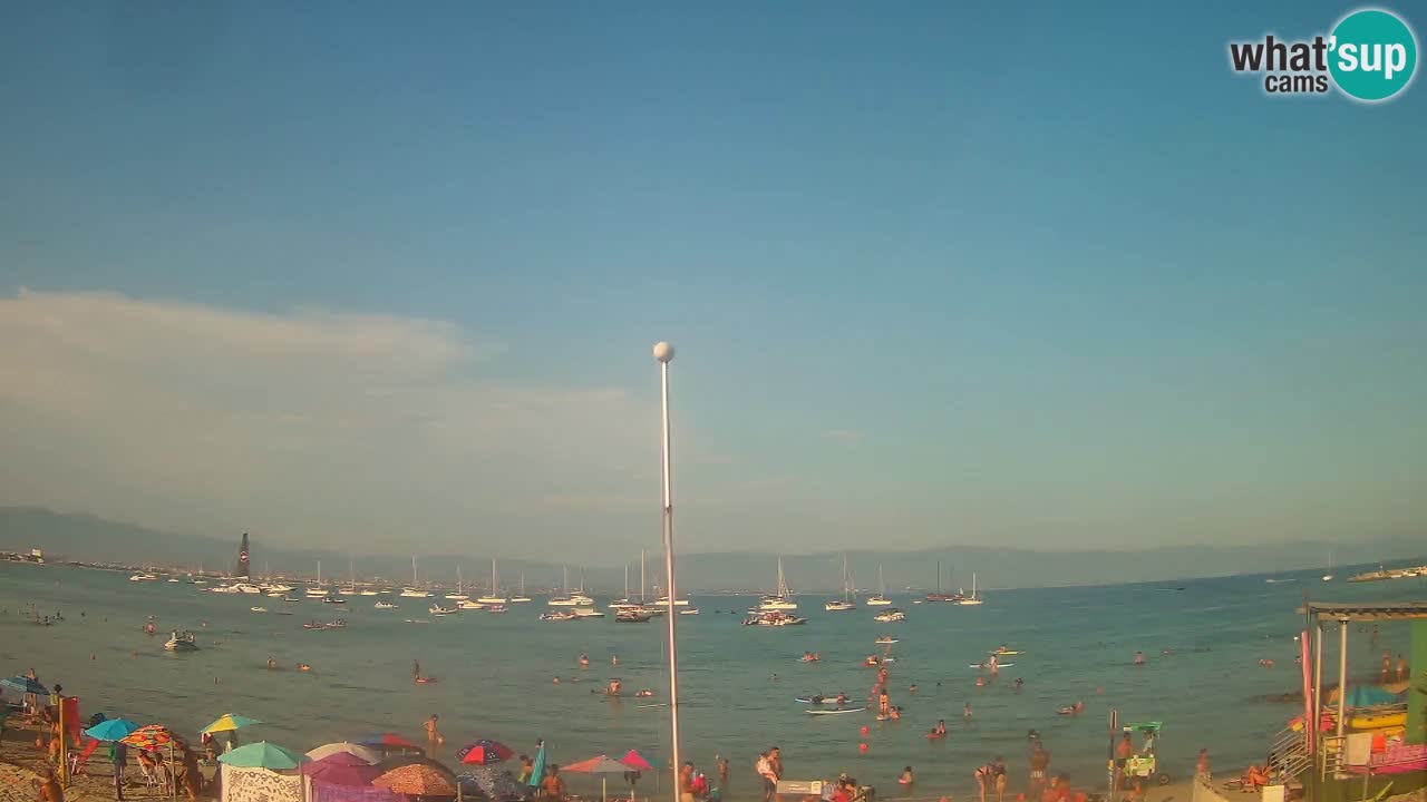 Webcam Cagliari Windsurf Club – Playa del Poetto en directo