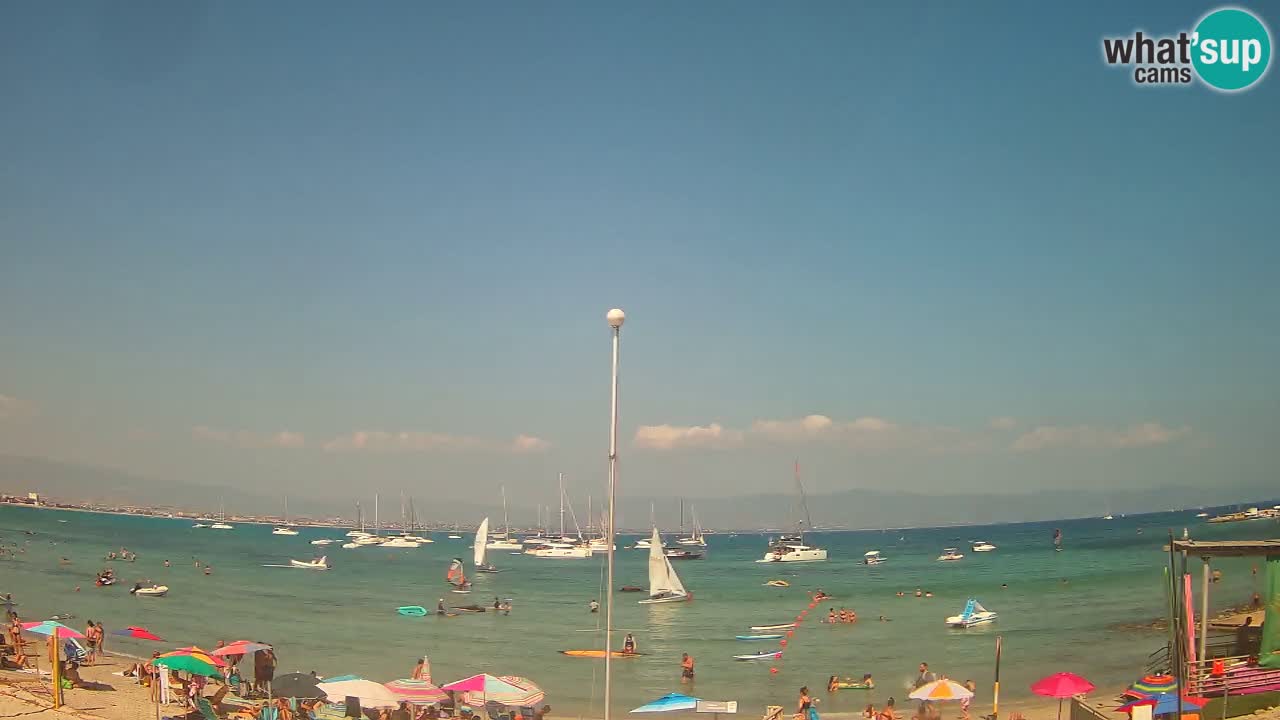 Webcam Cagliari Windsurf Club – Plage du Poetto en direct