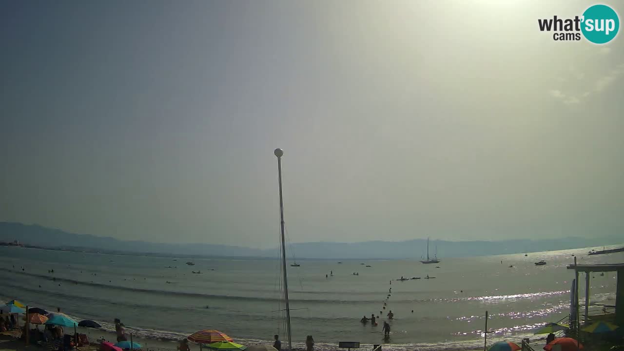Webcam Cagliari Windsurf Club – Playa del Poetto en directo
