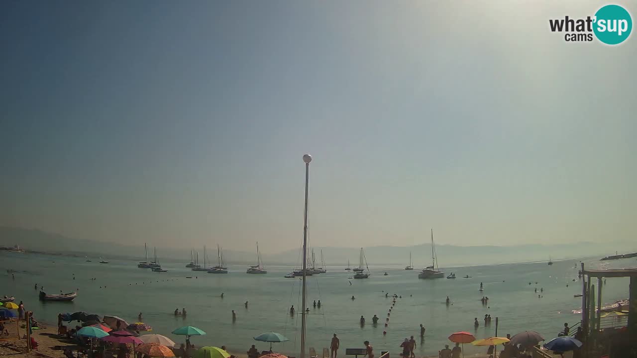 Webcam Cagliari Windsurf Club – Playa del Poetto en directo