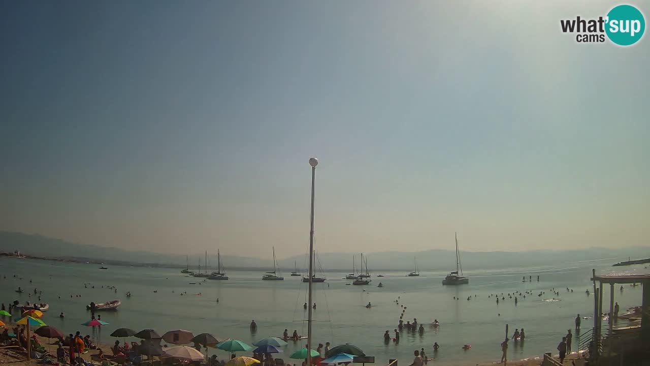 Webcam Cagliari Windsurf Club – Playa del Poetto en directo