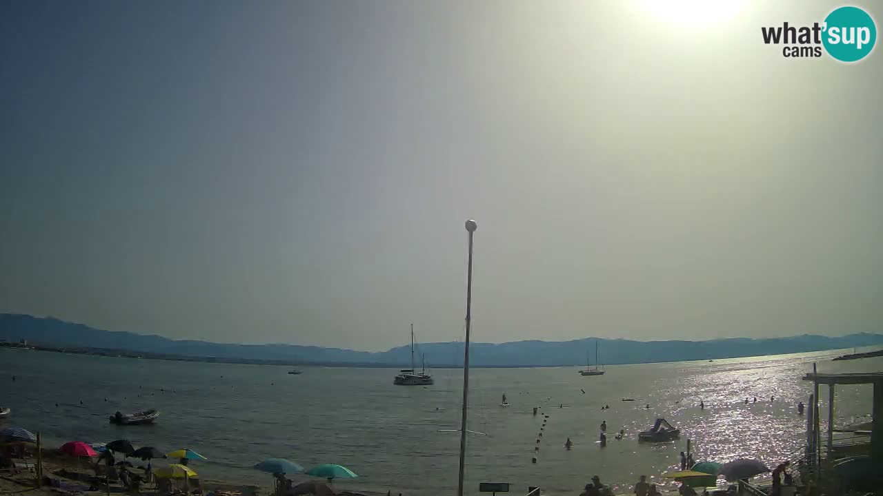 Web kamera Cagliari Windsurf Club – Poetto plaža uživo