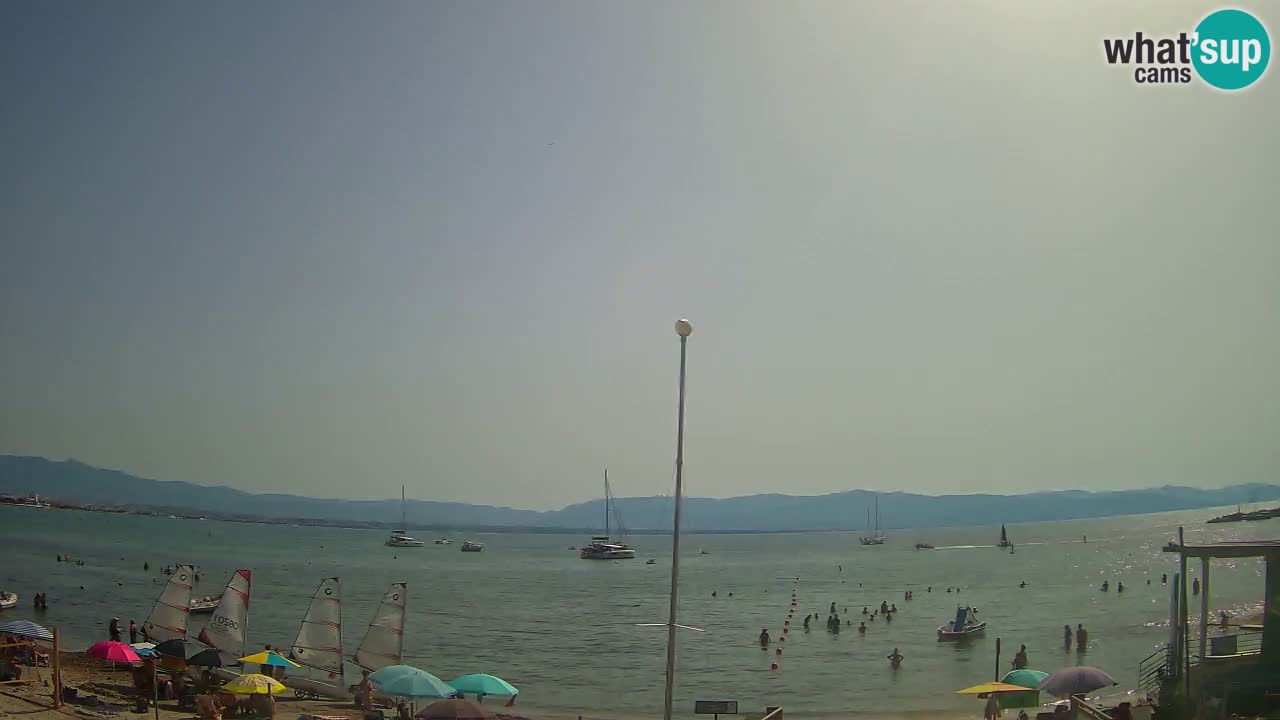 Web kamera Cagliari Windsurf Club – Poetto plaža uživo