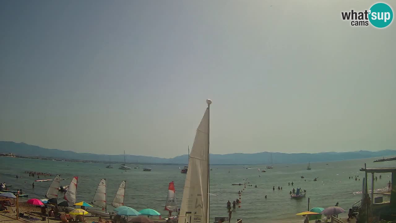 Webcam Cagliari Windsurf Club – Spiaggia del Poetto in diretta