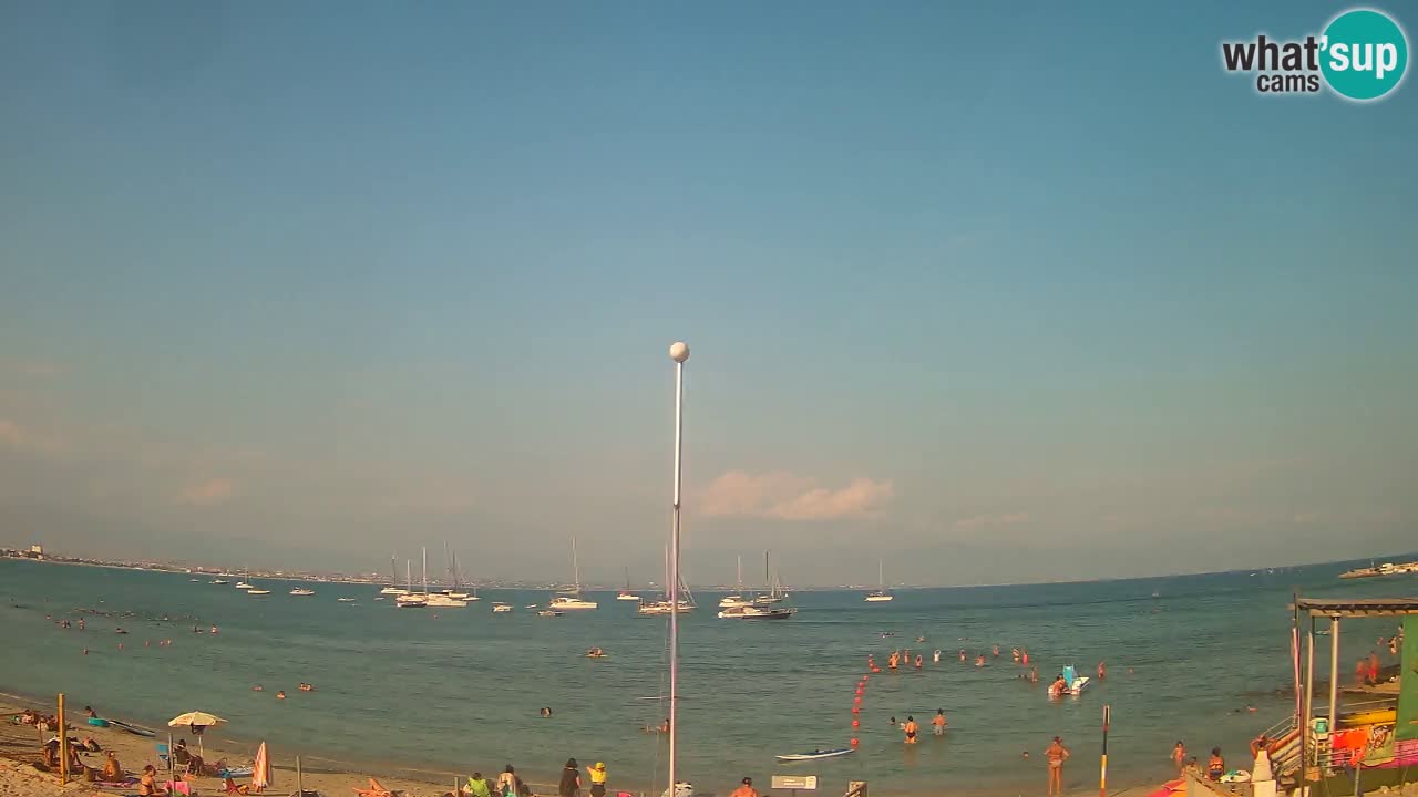 Webcam Cagliari Windsurf Club – Playa del Poetto en directo