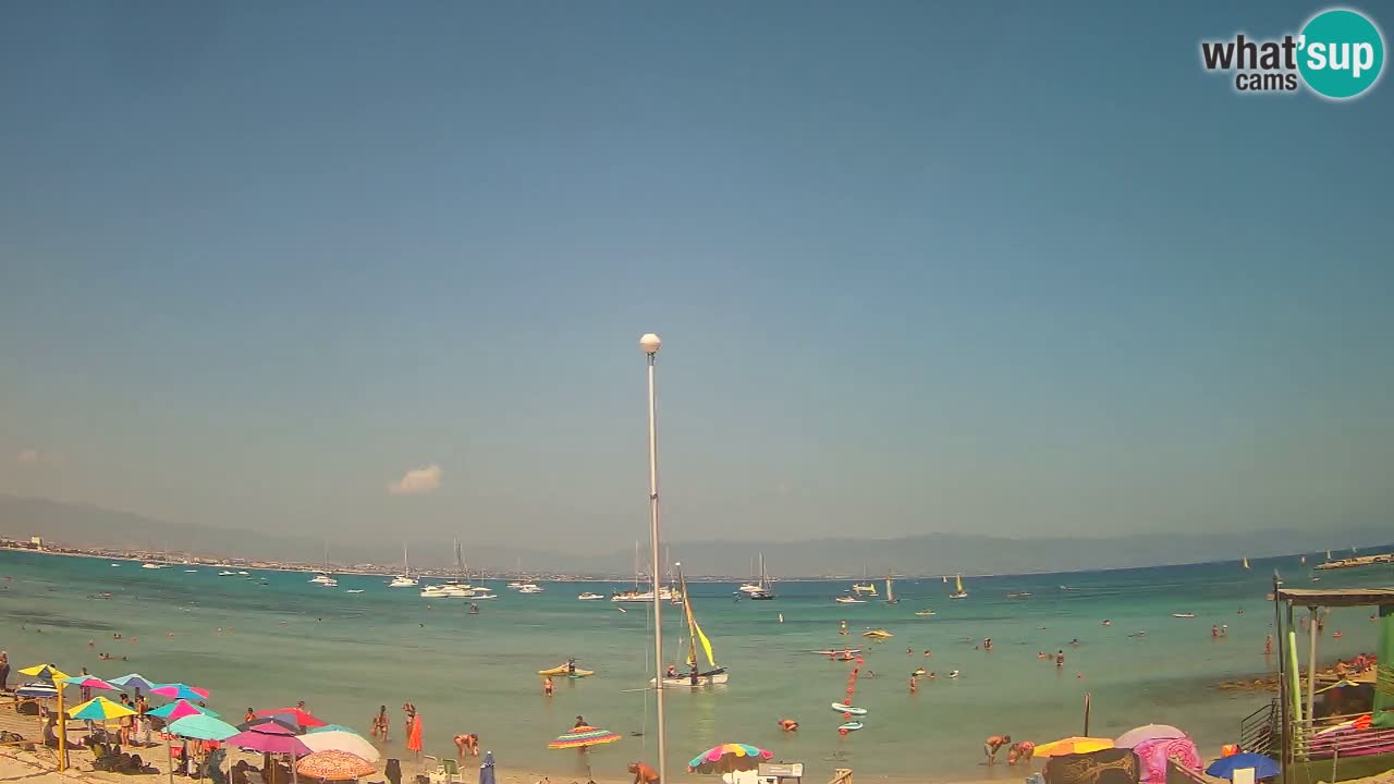 Web kamera Cagliari Windsurf Club – Poetto plaža uživo