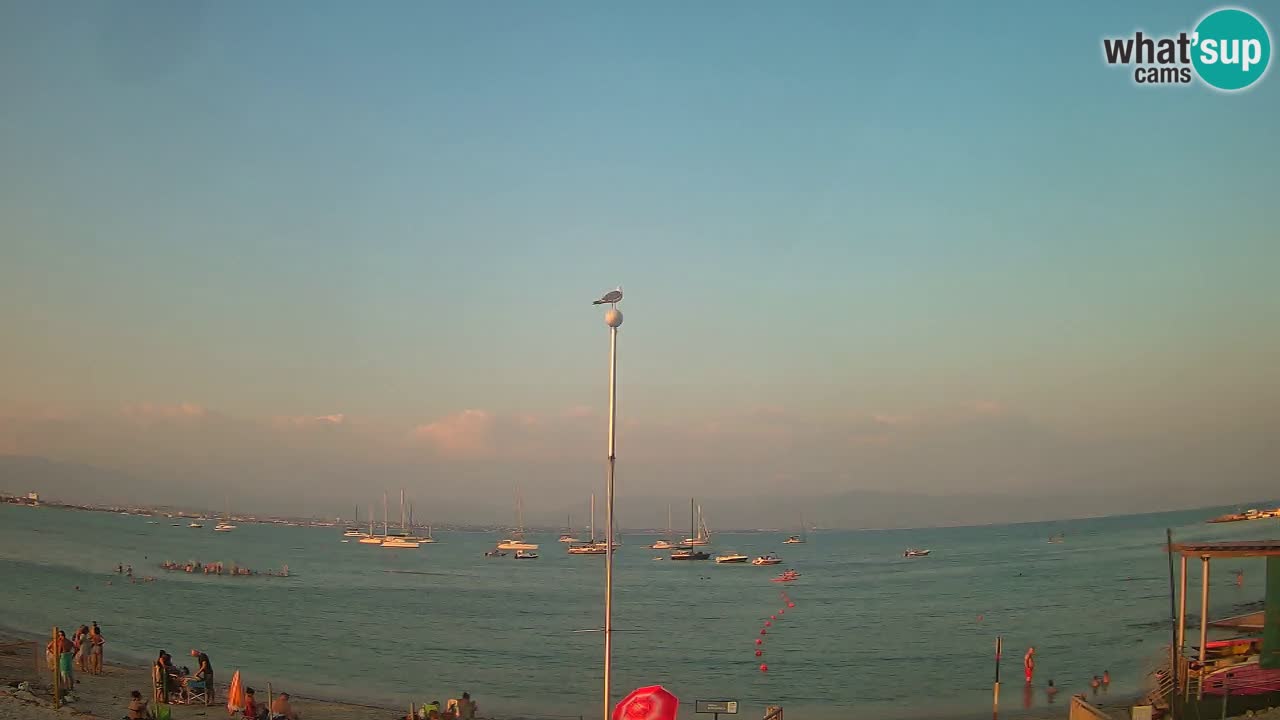 Web kamera Cagliari Windsurf Club – Poetto plaža uživo