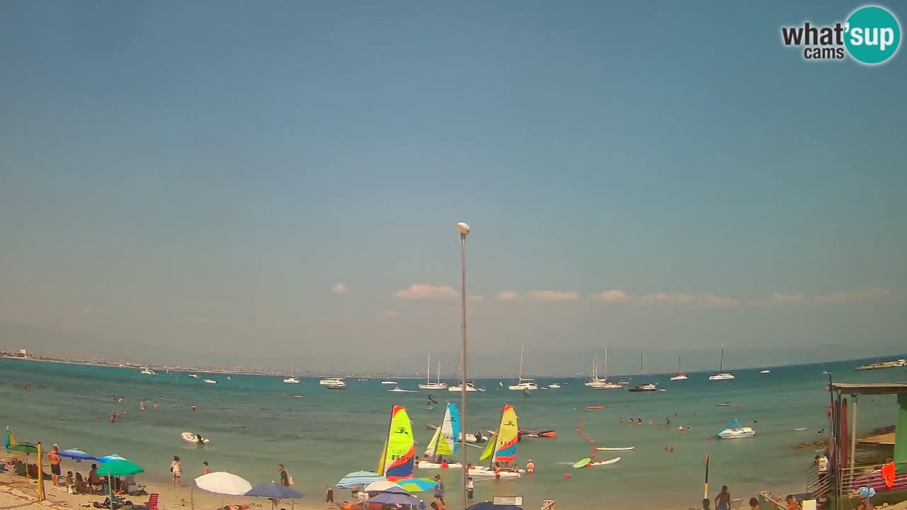 Web kamera Cagliari Windsurf Club – Poetto plaža uživo