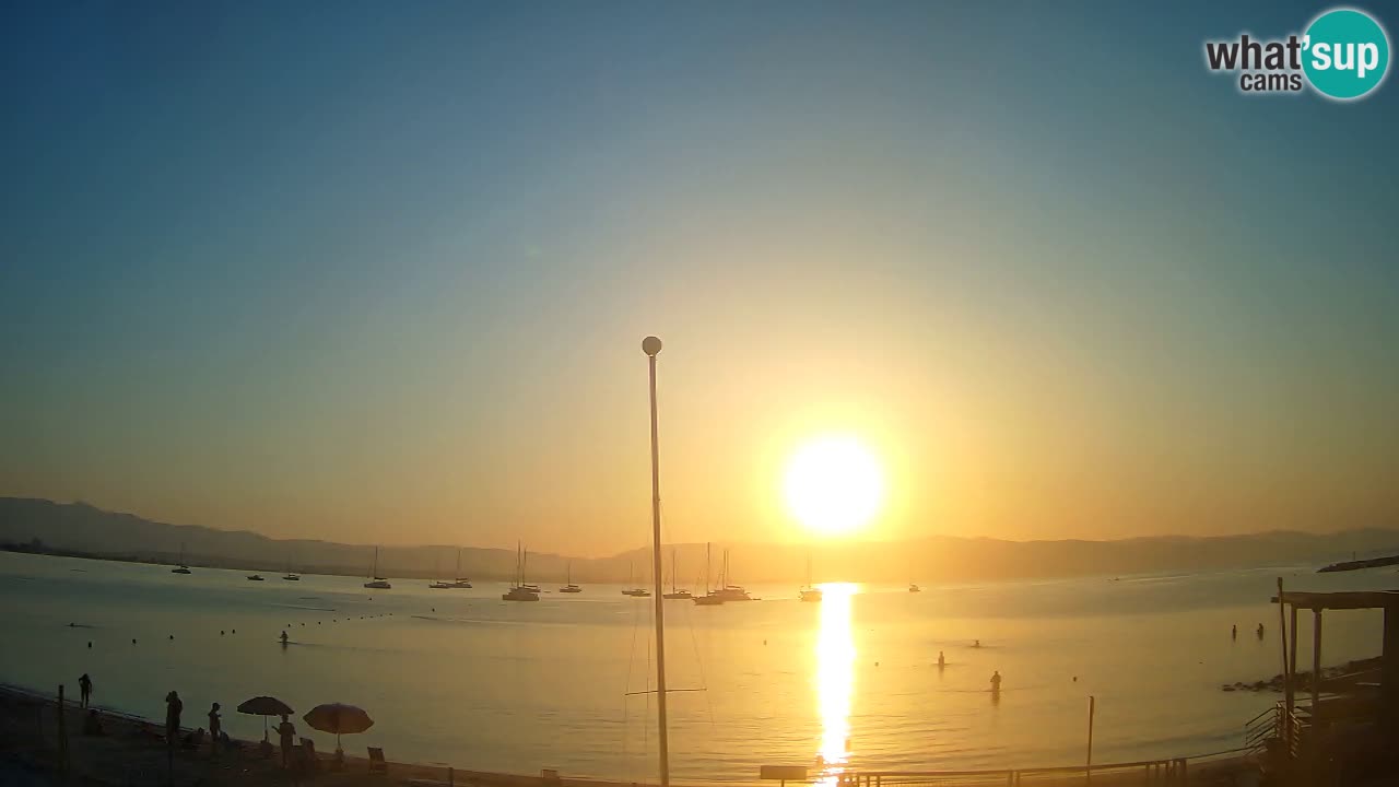 Web kamera Cagliari Windsurf Club – Poetto plaža uživo