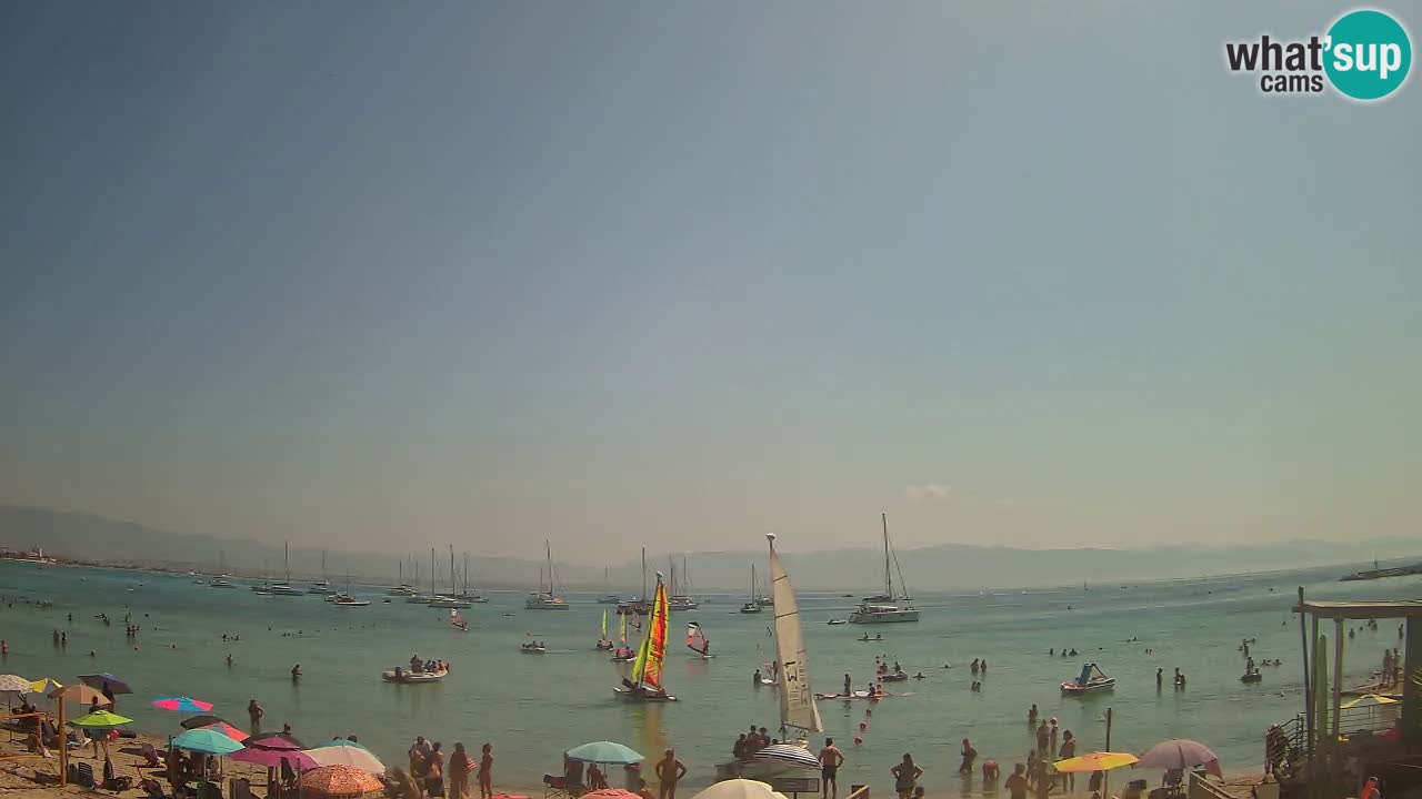 Web kamera Cagliari Windsurf Club – Poetto plaža uživo