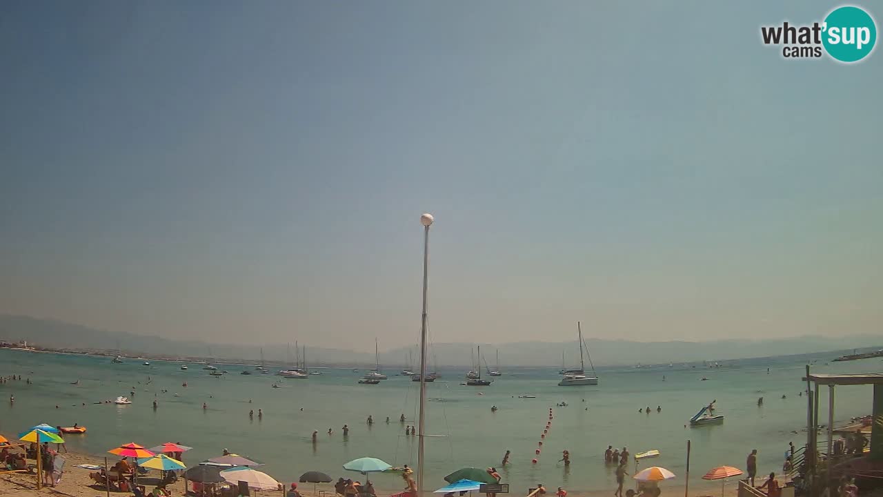 Web kamera Cagliari Windsurf Club – Poetto plaža uživo