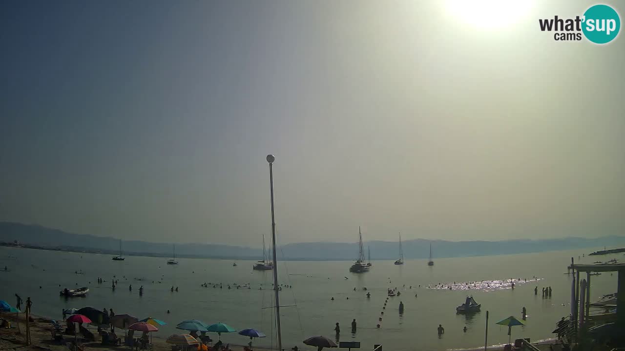 Webcam Cagliari Windsurf Club – Playa del Poetto en directo