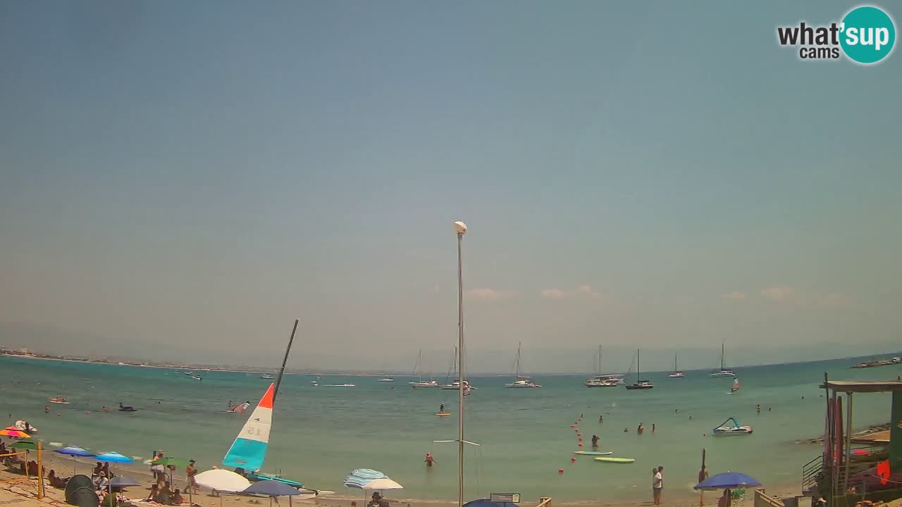 Webcam Cagliari Windsurf Club – Plage du Poetto en direct
