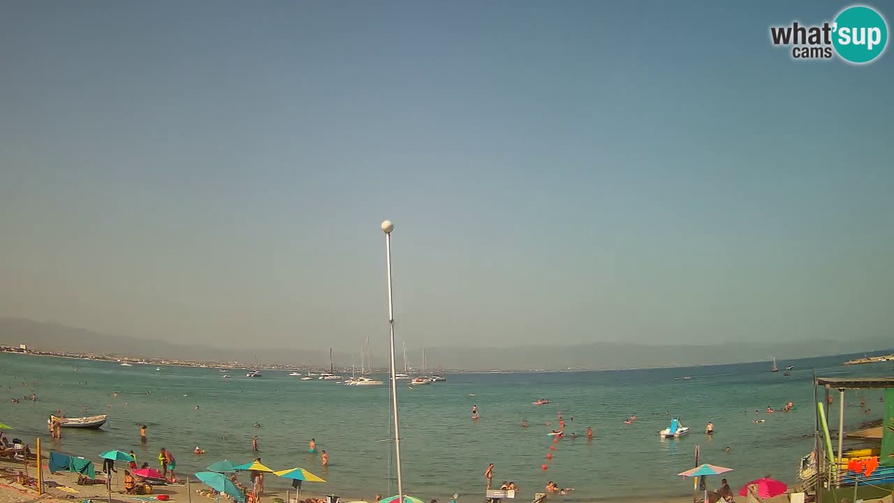 Web kamera Cagliari Windsurf Club – Poetto plaža uživo