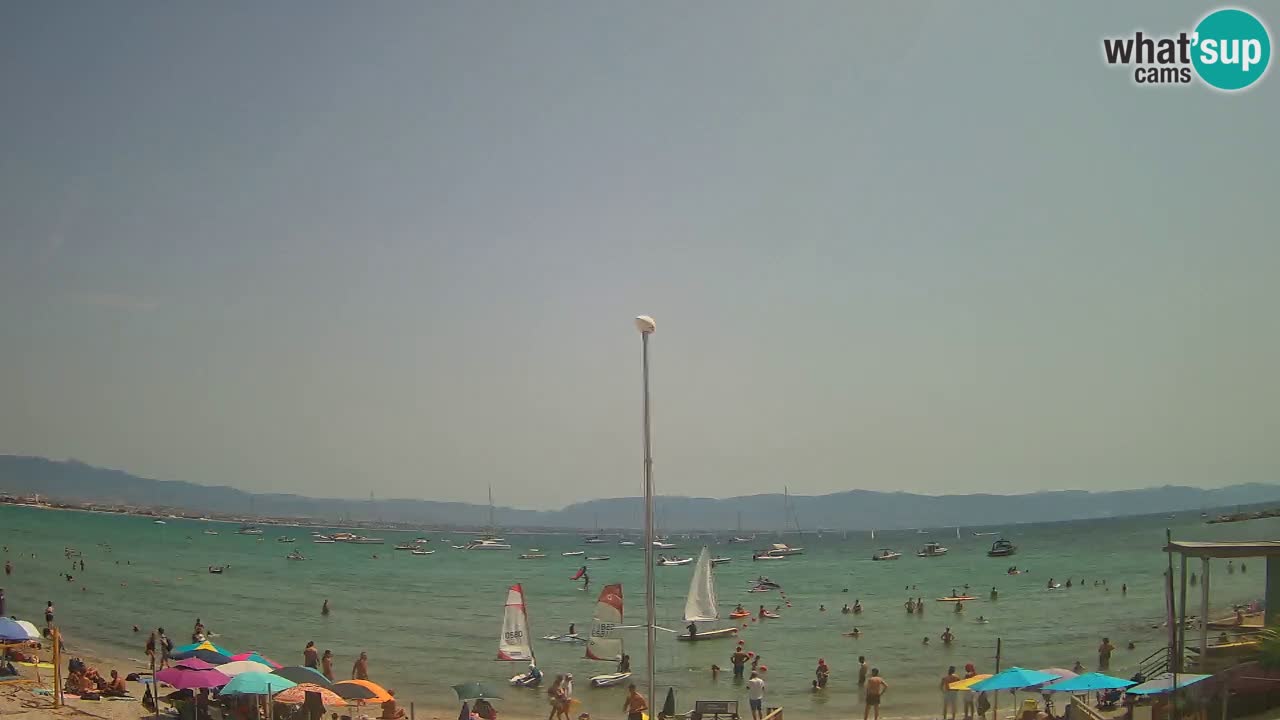 Webcam Cagliari Windsurf Club – Plage du Poetto en direct