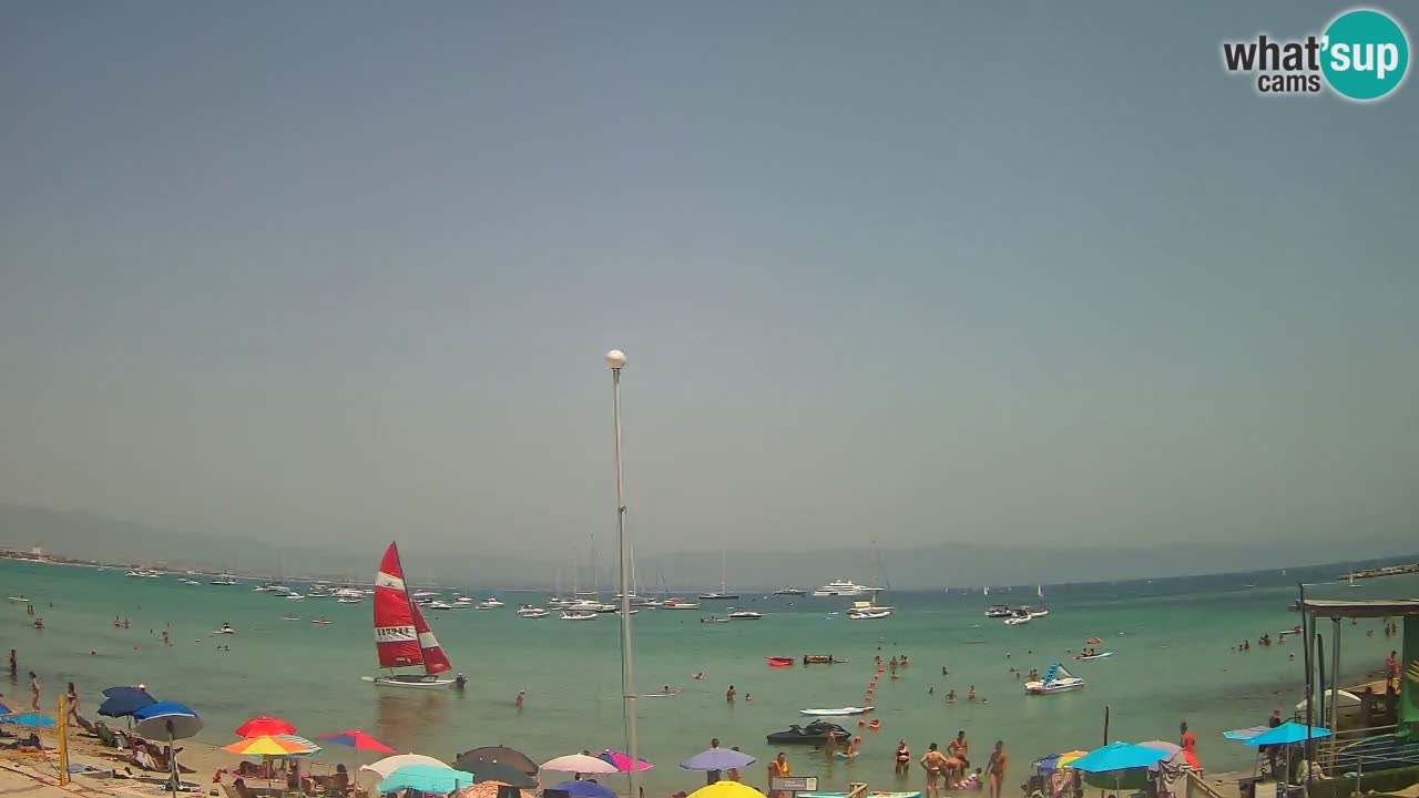 Webcam Cagliari Windsurf Club – Plage du Poetto en direct