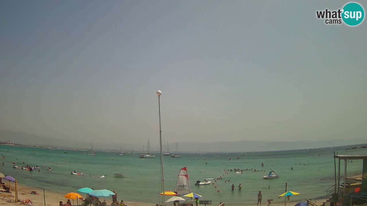 Webcam Cagliari Windsurf Club – Playa del Poetto en directo