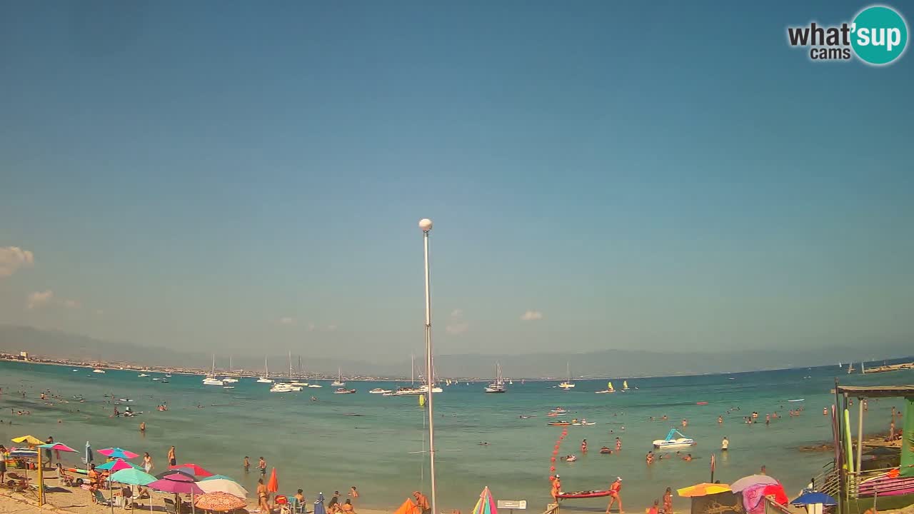 Webcam Cagliari Windsurf Club – Plage du Poetto en direct